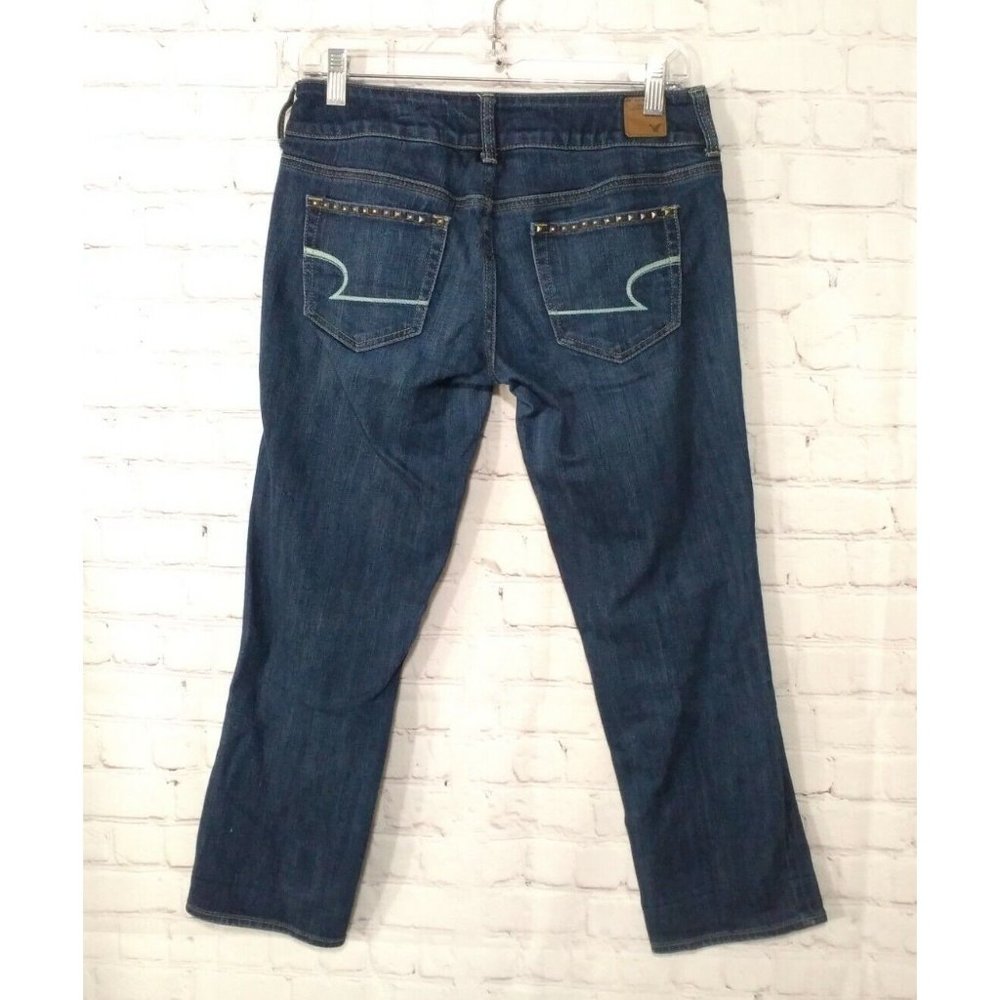 American Eagle Artist Stretch Crop Jeans Women's Size 6 Regular (30x25) - Picture 3 of 5